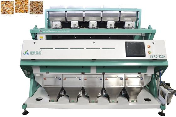 Macchina selezionatrice di colori a grana CCD industriale per cereali grossolani granulari
